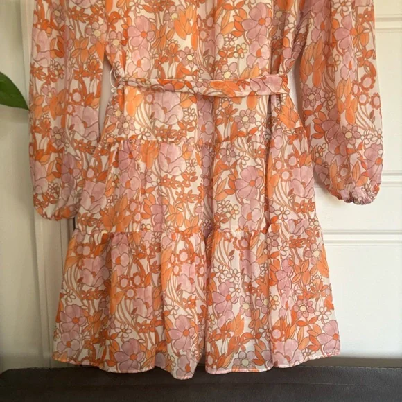 • [Ryegrass] Tie Waist Flowy Dress • - Picture 10 of 10